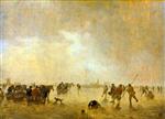 Jan van Goyen  - Bilder Gemälde - Skaters