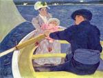 Mary Cassatt  - Bilder Gemälde - Die Bootsfahrt