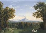 Jacob Philipp Hackert - paintings - Ansicht des englischen Gartens bei Caserta