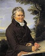 Jacob Philipp Hackert - paintings - Bildnis des Malers Jakob Philipp Hackert beim Zeichnen im Freien