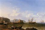 Jacob Philipp Hackert - Bilder Gemälde - Blick auf Lipari und Stromboli
