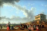 Jacob Philipp Hackert - Bilder Gemälde - Casino Borghese in Practica