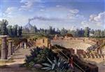 Jacob Philipp Hackert - paintings - Das Theater in Pompeji