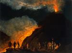 Jacob Philipp Hackert - paintings - Der Ausbruch des Vesuv