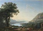 Jacob Philipp Hackert - Bilder Gemälde - Imaginary Landscape with the River Volturno
