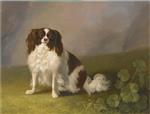 Jacob Philipp Hackert - paintings - King Charles Spaniel in a Landscape