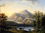 Jacob Philipp Hackert  - Bilder Gemälde - Landschaft bei Itri