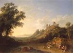 Jacob Philipp Hackert  - Bilder Gemälde - Landschaft mit den Tempeln von Agrigent