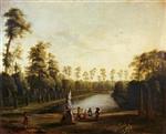 Jacob Philipp Hackert  - Bilder Gemälde - Parklandschaft mit dem Goldfischteich im Berliner Tiergarten