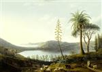 Jacob Philipp Hackert  - Bilder Gemälde - The Lake of Avernus