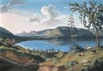 Jacob Philipp Hackert  - Bilder Gemälde - View of Lake Averno