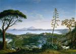 Jacob Philipp Hackert  - Bilder Gemälde - View of the Gulf of Pozzuoli from Solfatara