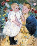 Mary Cassatt  - Bilder Gemälde - Im Garten