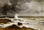 Charles Emile Jacque  - Bilder Gemälde - Seascape