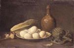 Charles Emile Jacque  - Bilder Gemälde - Still Life