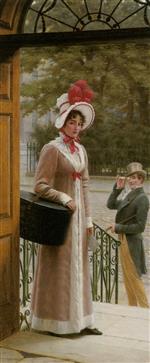 Edmund Blair Leighton - Bilder Gemälde - A Source of Admiration