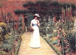 Edmund Blair Leighton - Bilder Gemälde - Lady in a Garden