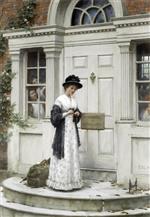 Edmund Blair Leighton  - Bilder Gemälde - The New Governess
