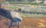 Mary Cassatt  - Bilder Gemälde - Lydia auf der Veranda