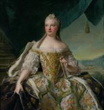 Jean Marc Nattier - Bilder Gemälde - Dauphine Marie-Josephe de Saxe 