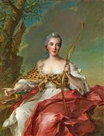 Jean Marc Nattier - Bilder Gemälde - Madame de Maison-Rouge as Diana