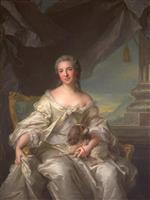 Jean Marc Nattier - Bilder Gemälde - Madame la Comtesse d'Argenson