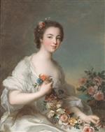 Jean Marc Nattier  - Bilder Gemälde - Portrait of a Lady