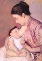 Mary Cassatt  - paintings - Maternite