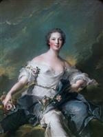 Jean Marc Nattier  - Bilder Gemälde - Portrait of Angélique d'Allonville de Louville