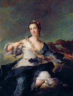 Jean Marc Nattier  - Bilder Gemälde - Portrait of Louise Henrietta de Bourbon Conte, Duchess of Orléans