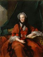 Jean Marc Nattier  - Bilder Gemälde - Portrait of Madame Maria Leszczynska