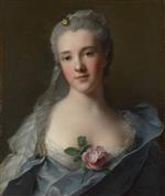 Jean Marc Nattier  - Bilder Gemälde - Portrait of Manon Balletti