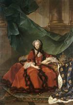 Jean Marc Nattier  - Bilder Gemälde - Portrait of Maria Leszczynska