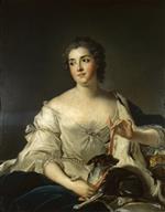 Jean Marc Nattier  - Bilder Gemälde - Portrait Of Marquise D'Argenson