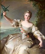 Jean Marc Nattier  - Bilder Gemälde - Portrait of Mathilde de Canisy, Marquise d'Antin