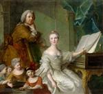 Jean Marc Nattier  - Bilder Gemälde - The Artist and his Family