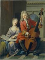 Jean Marc Nattier  - Bilder Gemälde - The Music Lesson