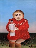 Henri Rousseau - Bilder Gemälde - Child with Doll