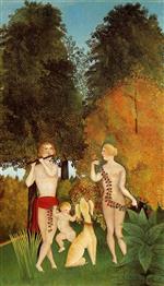 Henri Rousseau - Bilder Gemälde - Happy Quartet