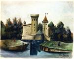 Henri Rousseau - Bilder Gemälde - Landscape with Château
