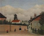 Henri Rousseau  - Bilder Gemälde - Outskirts of Paris
