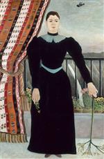 Henri Rousseau  - Bilder Gemälde - Portrait of a Woman-3