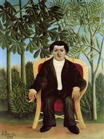 Henri Rousseau  - Bilder Gemälde - Portrait of Joseph Brummer