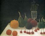 Henri Rousseau  - Bilder Gemälde - Still Life with Cherries