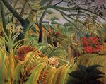 Henri Rousseau  - Bilder Gemälde - Surprised