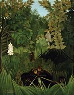 Henri Rousseau  - Bilder Gemälde - The Merry Jesters
