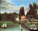 Henri Rousseau  - Bilder Gemälde - The Mill at Alfort