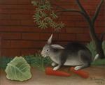Henri Rousseau  - Bilder Gemälde - The Rabbit's Meal