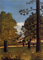 Henri Rousseau  - Bilder Gemälde - View of Parc de Montsouri