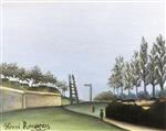 Henri Rousseau  - Bilder Gemälde - View of the Fortifications from the Porte de Vanves